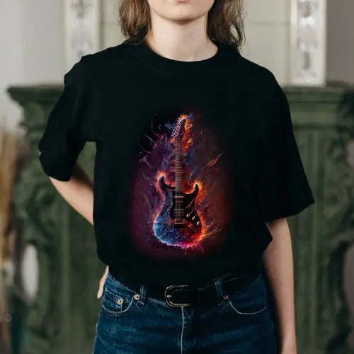 Sick Electric Guitar T-Shirt - Cool Rock Guitar Shirts made in usa Hoodie, Sweatshirt | UrbanDripWear.com