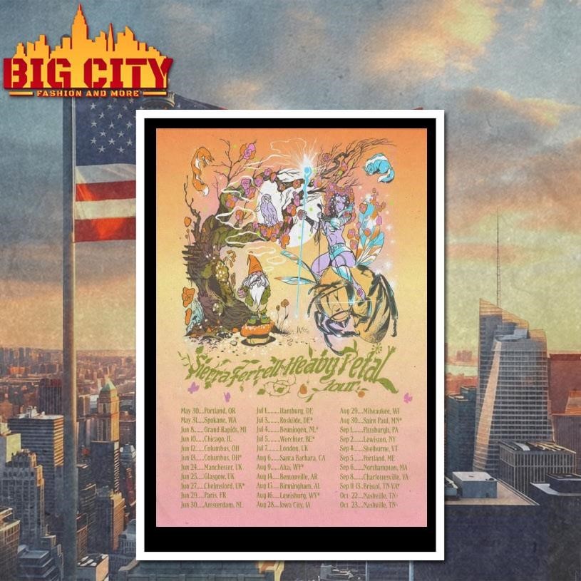 Sierra Ferrell 2026 The Heavy Petal Tour Poster Shirt