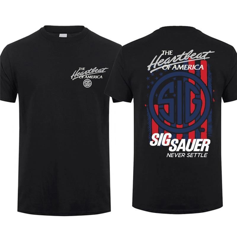 Sig Sauer The Heartbeat Of America 2 Sided T-shirt