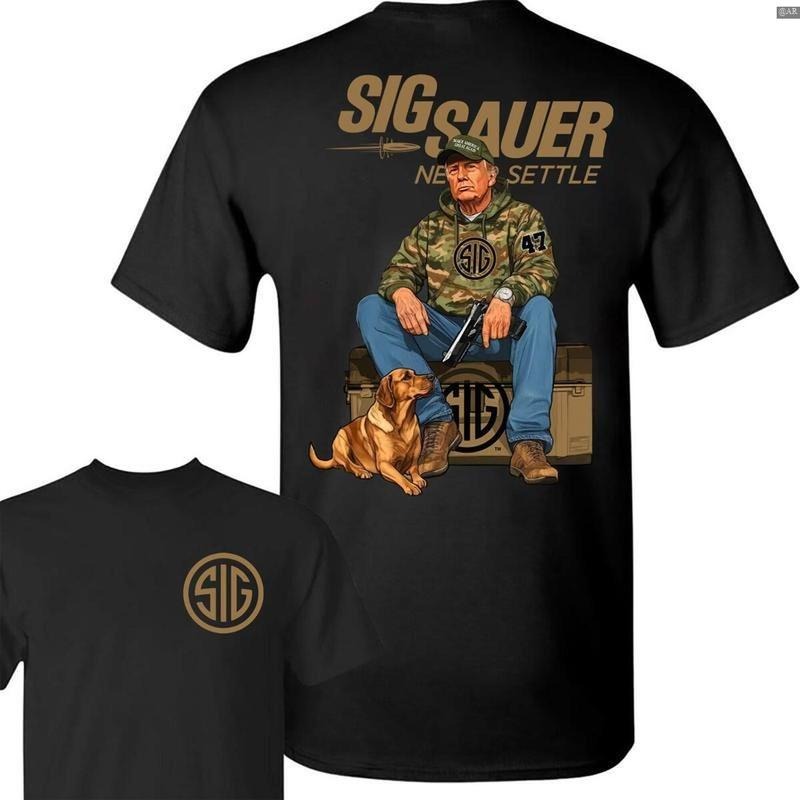 Sig Sauer Trup Hunting 2-Sided T-Shirt, Retro Crewneck, Gift For Lovers,, Trendy Top Hoodie, Sweatshirt | UrbanDripWear.com