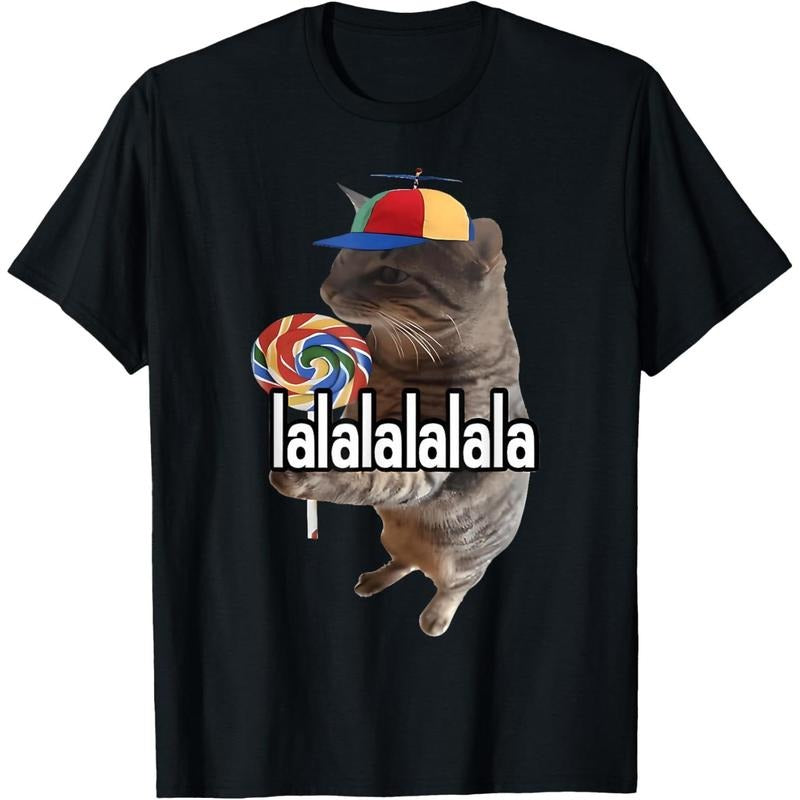 Silly Cat With Lollipop Meme T-Shirt Hoodie, Sweatshirt | UrbanDripWear.com