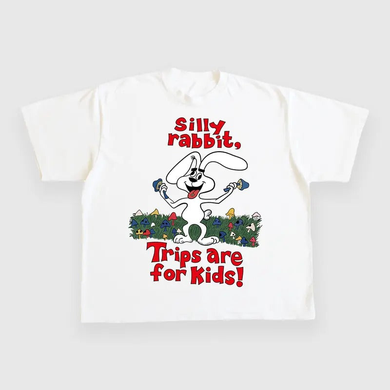 Silly Rabbit Trips Are For Kids CUSTOM PRINTED T-SHIRT Hoodie, Sweatshirt | UrbanDripWear.com