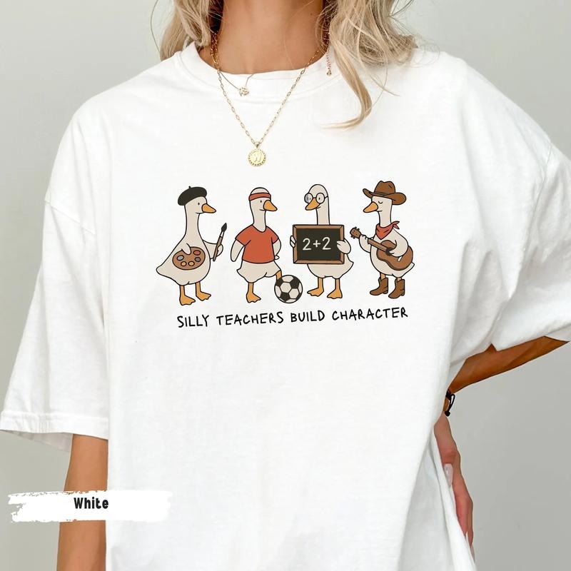 Silly Teacher Goose Shirt, Back To School Shirt, Western Teacher shirt, Funny Gift For Teacher, Teacher Appreciation...