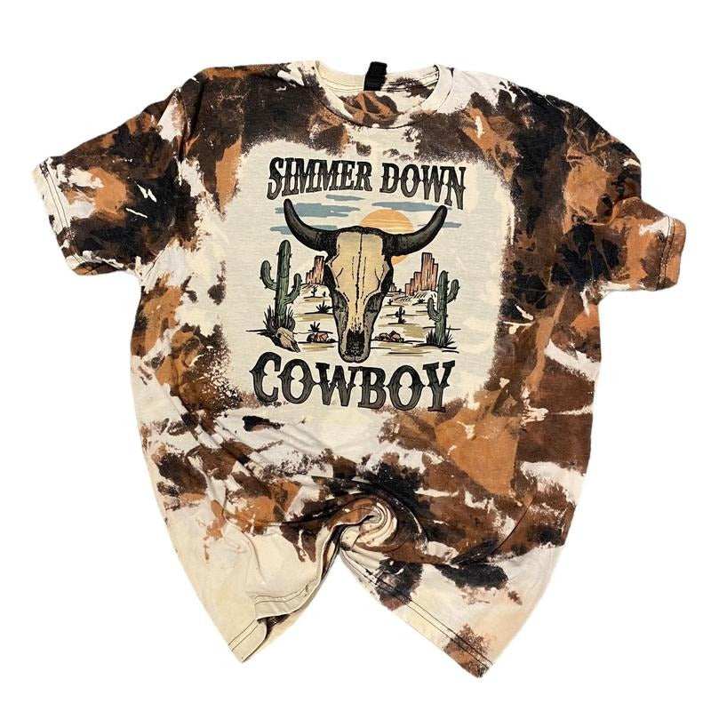 Simmer Down Cowboy Shirt Hoodie, Sweatshirt | UrbanDripWear.com