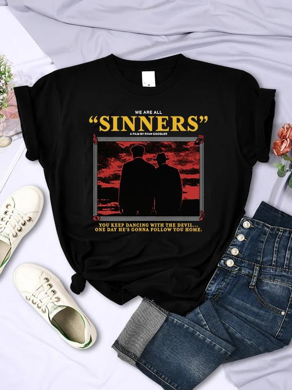 Sinners 2025 Movie Shirt, Dancing With Devil Aesthetic Movie Lover Hoodie, Sweatshirt | UrbanDripWear.com