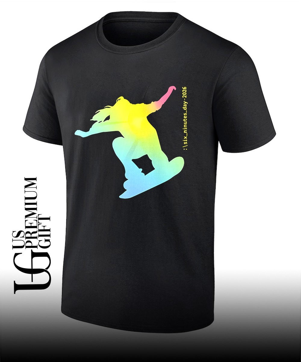 Six Minutes Day 2026 Snowboarder Snowboarding shirt