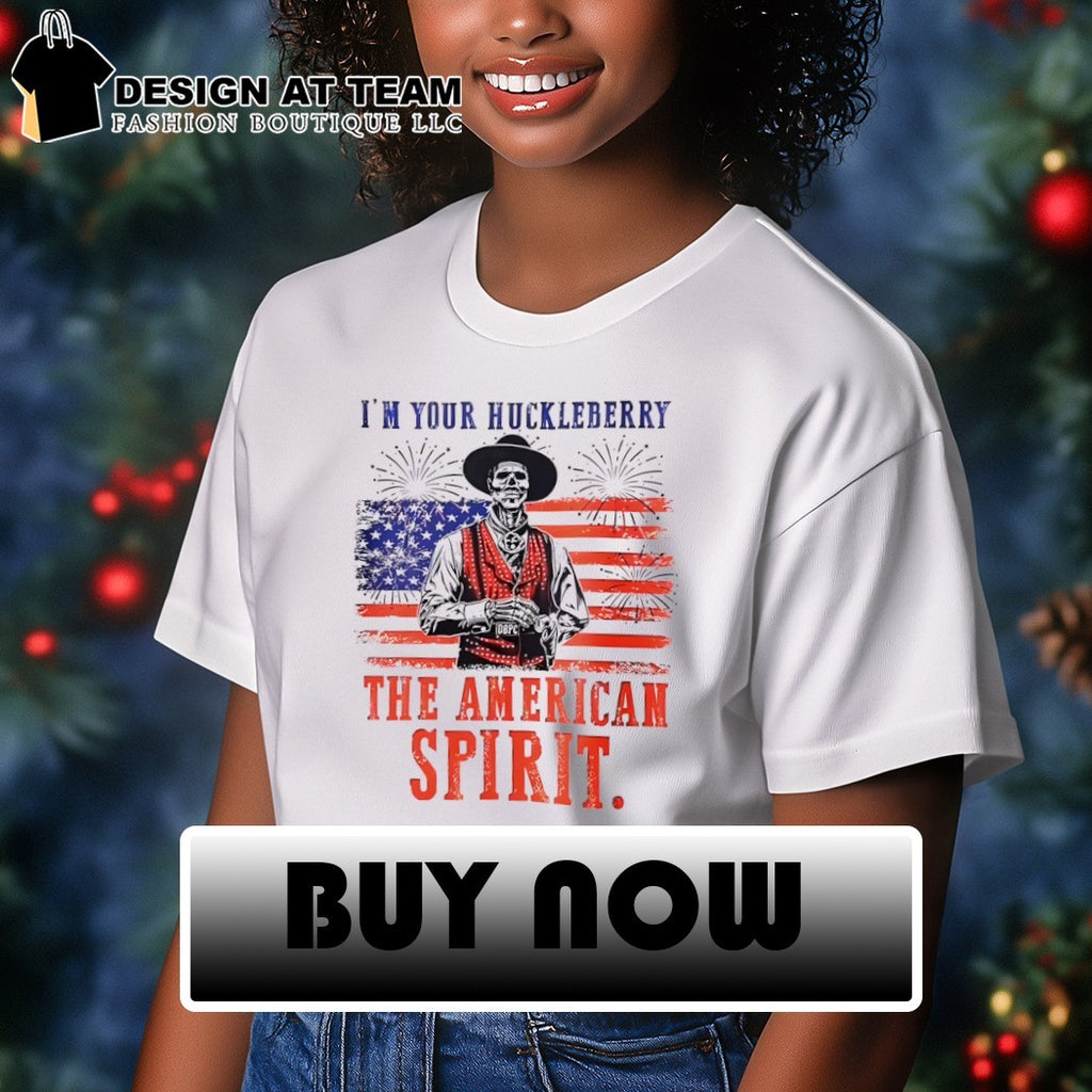 Skeleton I’m Your Huckleberry the American spirit 2026 American flag shirt
