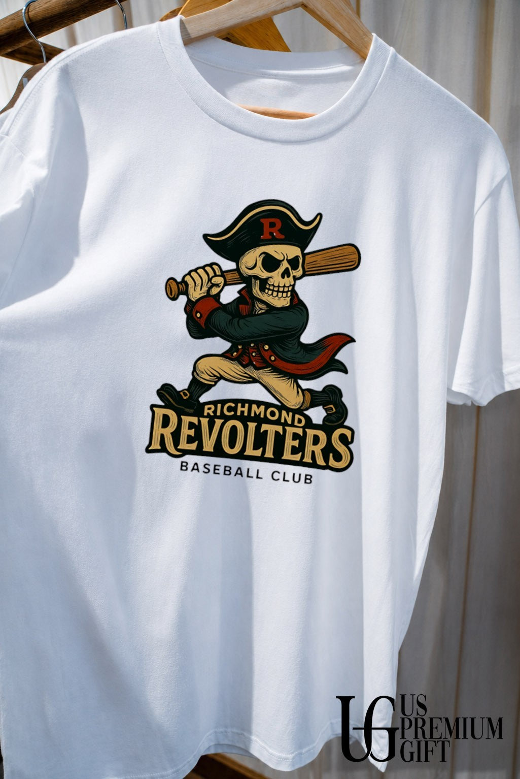 Skeleton Richmond Revolters Baseball shirt