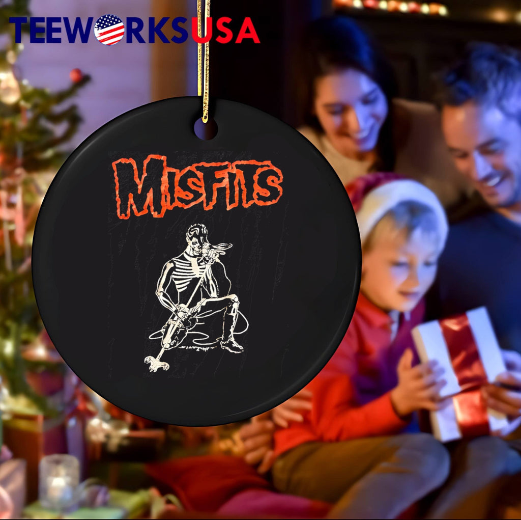 Skeleton Singing into Microphone Misfits T-Shirt