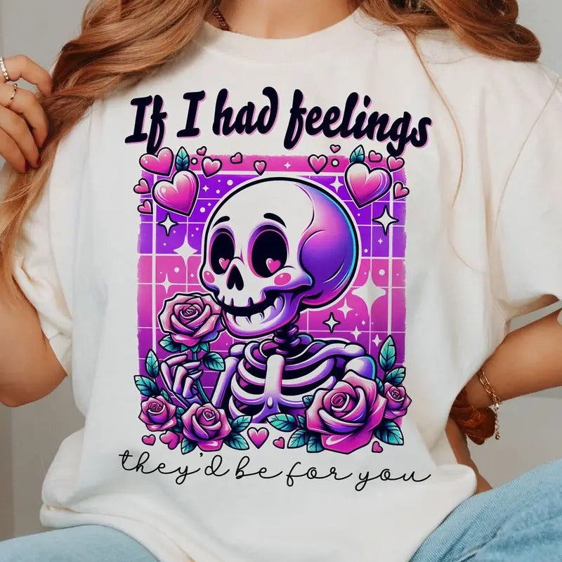 Skeleton Valentines Day T-shirt, Valentine Gift, Valentine Tshirt, Cute Valentine T-shirt Hoodie, Sweatshirt