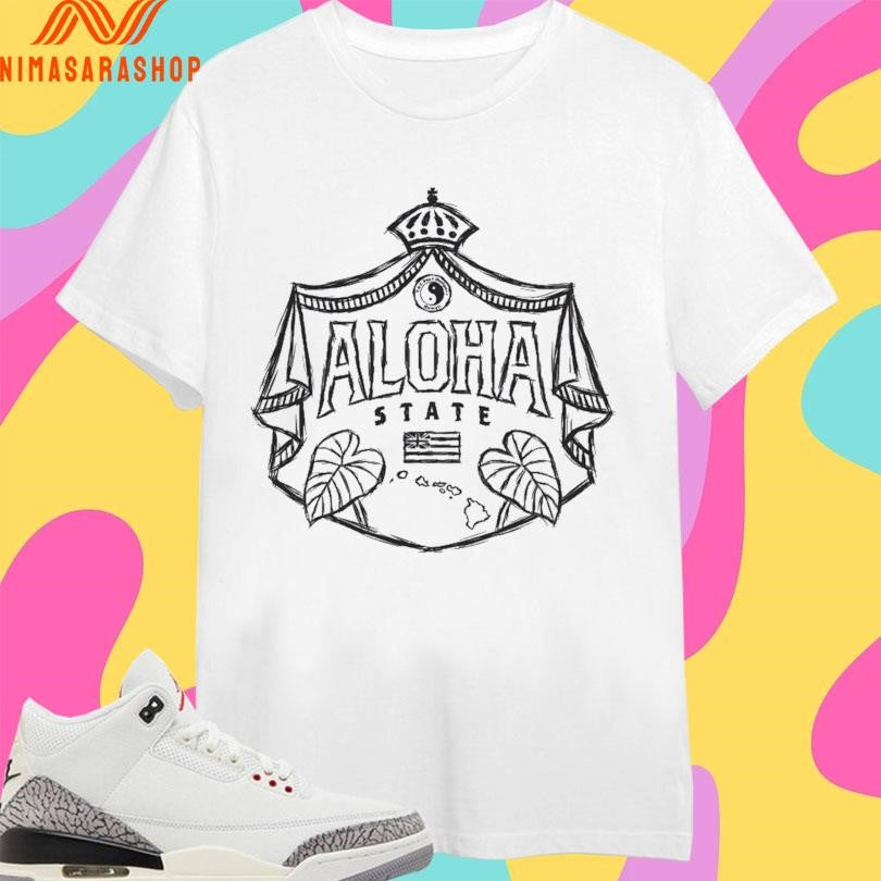 Sketch Aloha State Kalo Shield Shirts