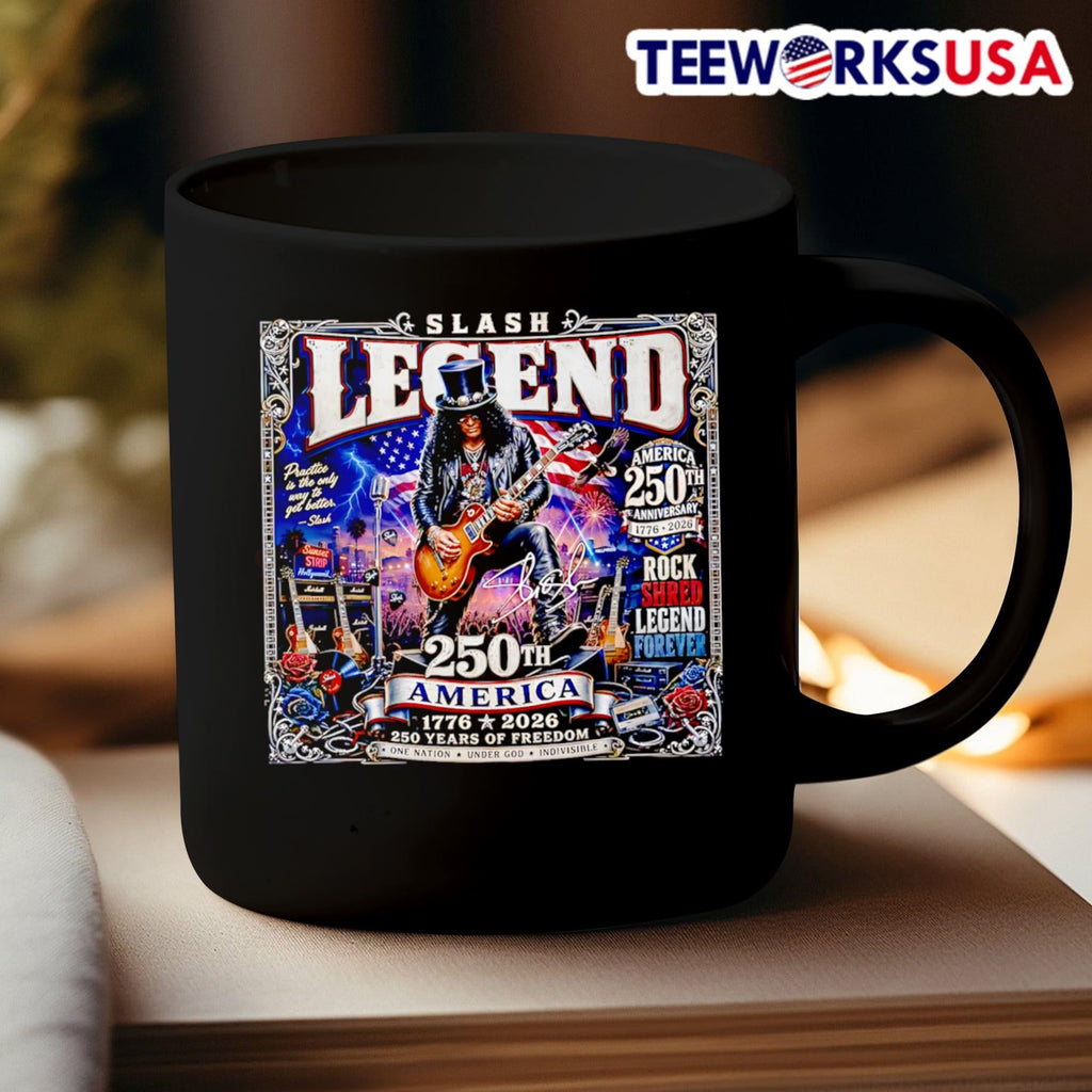 Slash Legend America 250th Anniversary 1776 2026 Rock Shred Legend Forever One Nation Under God Indivisible Shirt