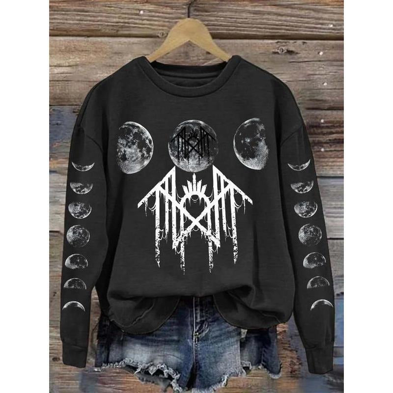 Sleep Token -  Moon Phase Print Vintage Sweatshirt - Hoodie, Gift For Fan Sleeves With Designs T-Shirts | UrbanDripWear.com