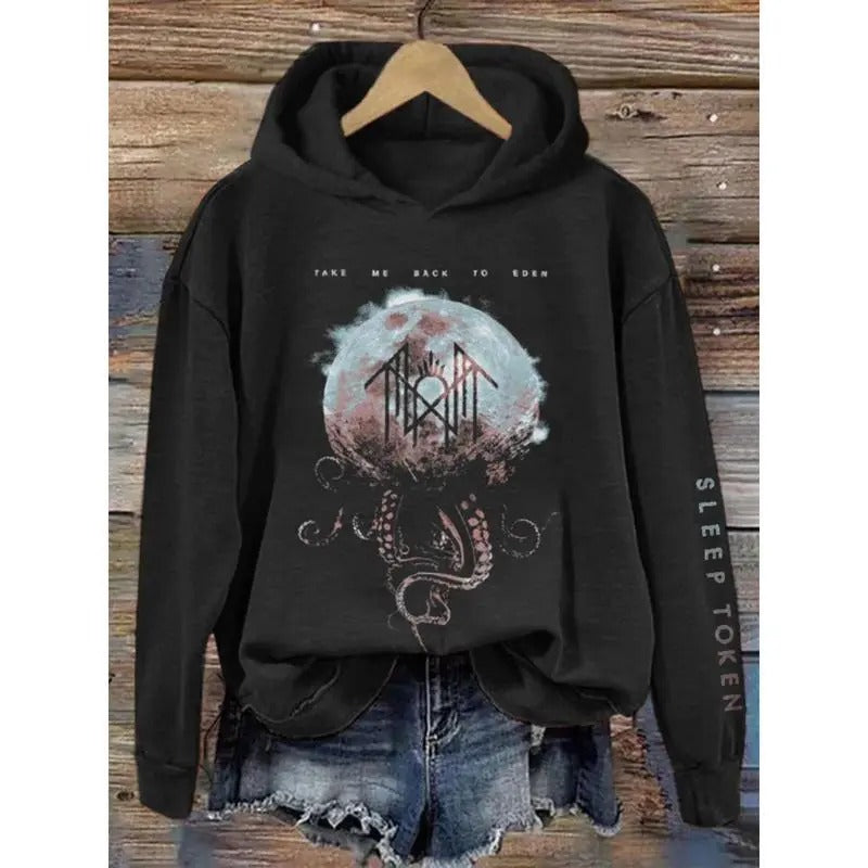 Sleep Token - Tentacle Logo Print Vintage Sweatshirt - Hoodie, Gift For Fan Sleeves With Designs ste T-Shirts