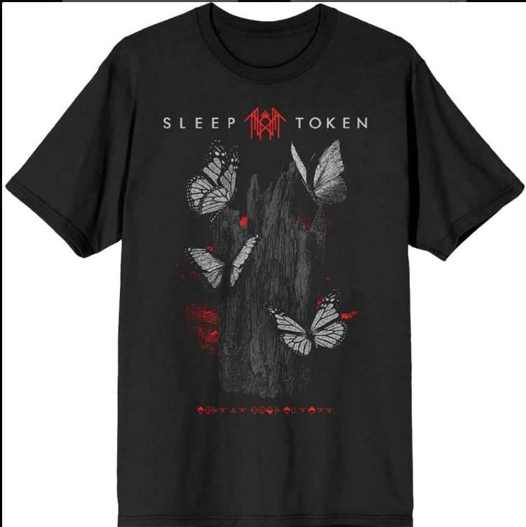 Sleep Token Butterflies Band Logo T Shirt Cotton Fabric Hoodie, Sweatshirt | UrbanDripWear.com