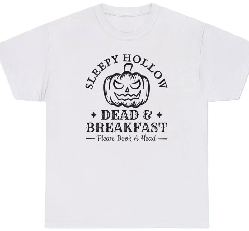 Sleepy Hollow Dead and Breakfast T Shirt New York Headless Horseman S-3XL Tee Hoodie, Sweatshirt | UrbanDripWear.com