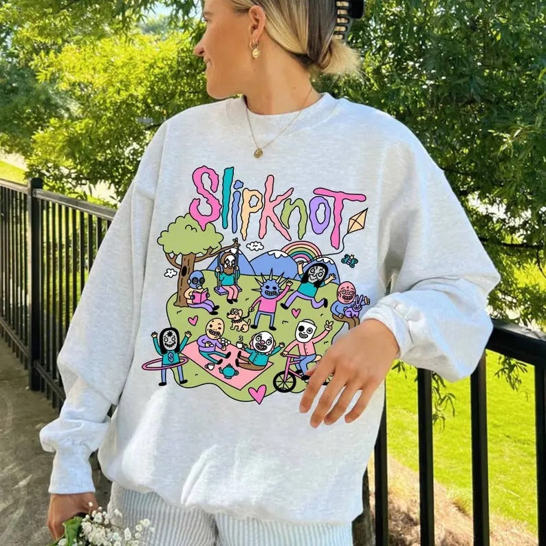Slipknot Crewneck Sweatshirt, Slipknot Fan Gift T-Shirts, Hoodie | UrbanDripWear.com