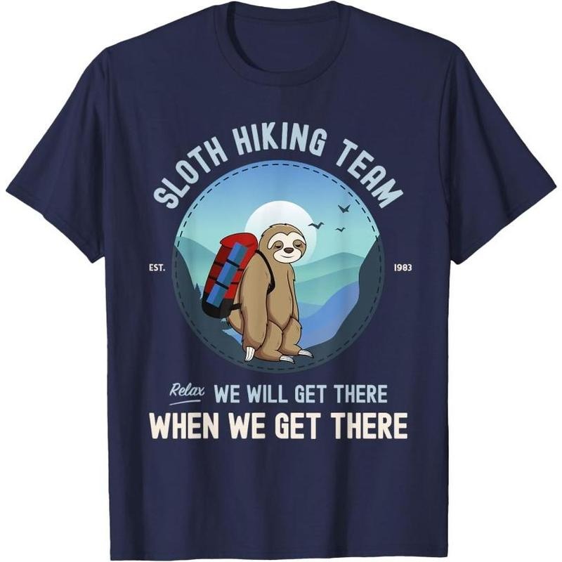 Sloth Hiking Sloth Hiking Team T-Shirt Made in USA Hoodie, Sweatshirt | UrbanDripWear.com