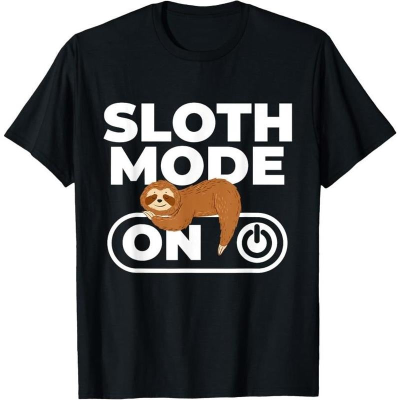 Sloth Mode - Sleeping Sloth Animal Nature Lover Zookeeper T-Shirt Made in USA Hoodie, Sweatshirt | UrbanDripWear.com