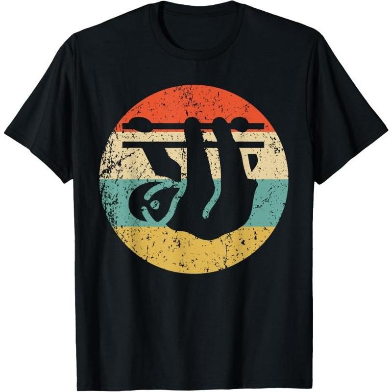 Sloth Retro Style Animal T-Shirt Made in USA Hoodie, Sweatshirt | UrbanDripWear.com