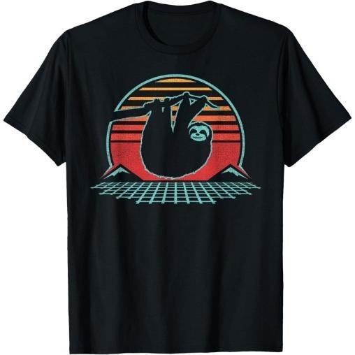 Sloth Retro Vintage 80s Style Zoologist Animal Lover Gift T-Shirt Made in USA Hoodie, Sweatshirt | UrbanDripWear.com