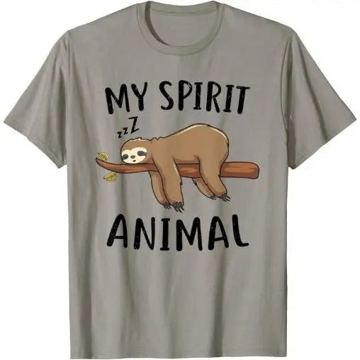 Sloth-Shirt My Spirit Animal Funny Sloth-Gift T-Shirt Made in USA Hoodie, Sweatshirt | UrbanDripWear.com