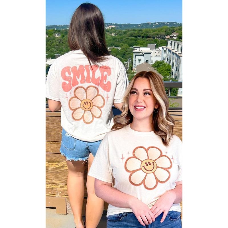 Smile Daisy Sunshine T-Shirt Hoodie, Sweatshirt | UrbanDripWear.com