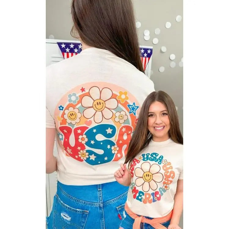 Smiley USA Graphic T-Shirt Hoodie, Sweatshirt | UrbanDripWear.com