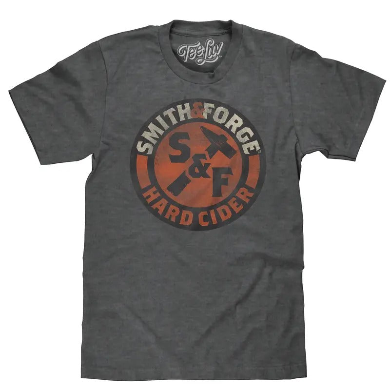 Smith & Forge Hard Cider Logo T-Shirt - Gray Hoodie, Sweatshirt | UrbanDripWear.com