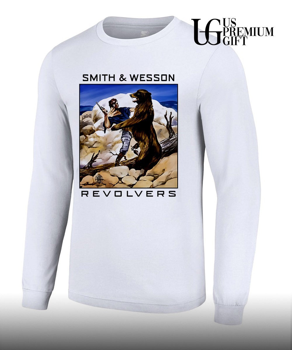 Smith and Wesson man versus bear combat shirt