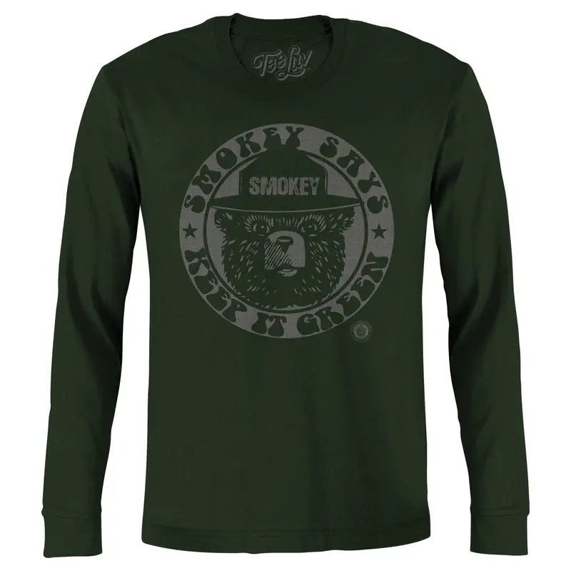 Smokey "Keep It Green" Long Sleeve T-Shirt - Green Hoodie, Sweatshirt | UrbanDripWear.com