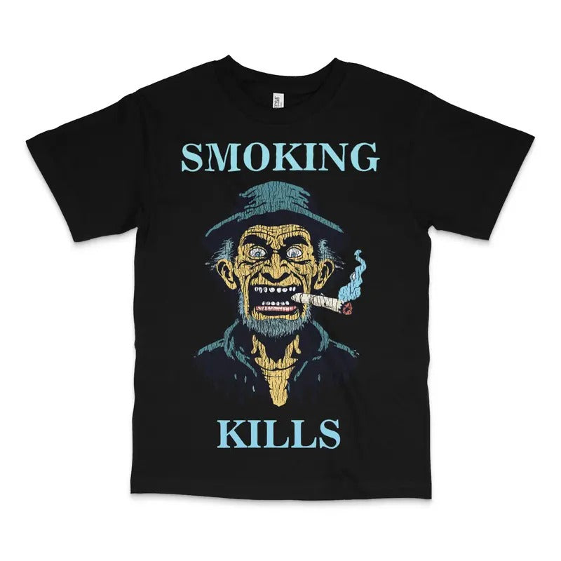 Smoking Kills Custom Printed T-Shirt Hoodie, Sweatshirt | UrbanDripWear.com