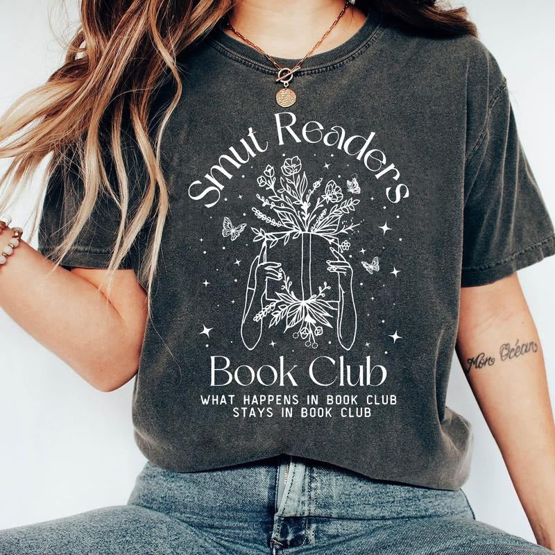 Smut Readers Book Club T-Shirt, Funny Book Lover Sweatshirt, Spicybook Hoodie, Gift for Readers, Unique Book Merch, Dark...
