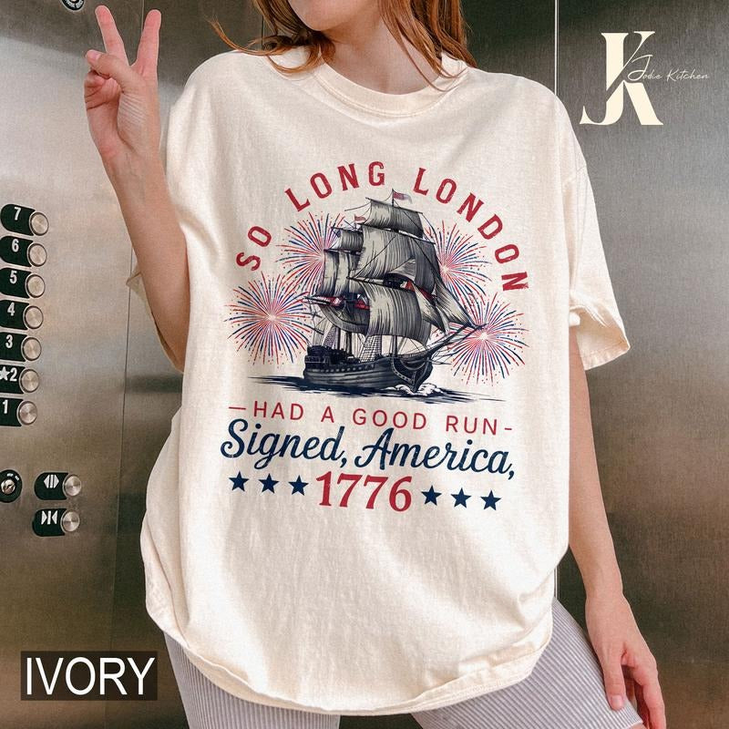 So Long London 4th of July Shirt, Swifti Fangirl Shirt, Fourth Of July Shirt, July 4th Shirt, Gift For Her Hoodie, Sweatshirt