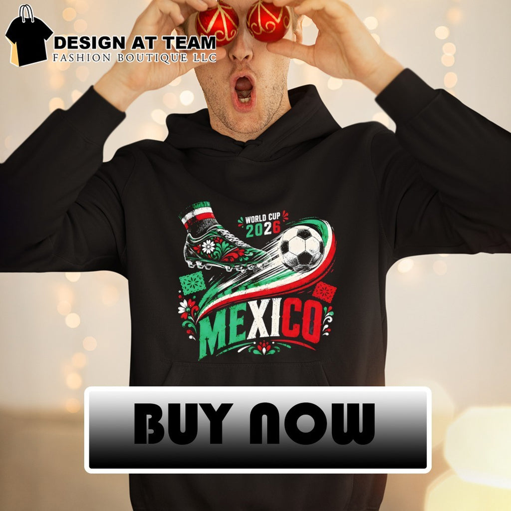 Soccer Cleat Ball and Mexico World Cup 2026 Floral Motif Sport shirt