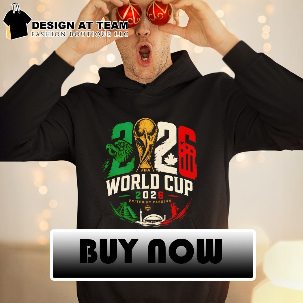 Soccer Eagle Pyramid Stadium Statue 2026 World Cup United By Passion shirt