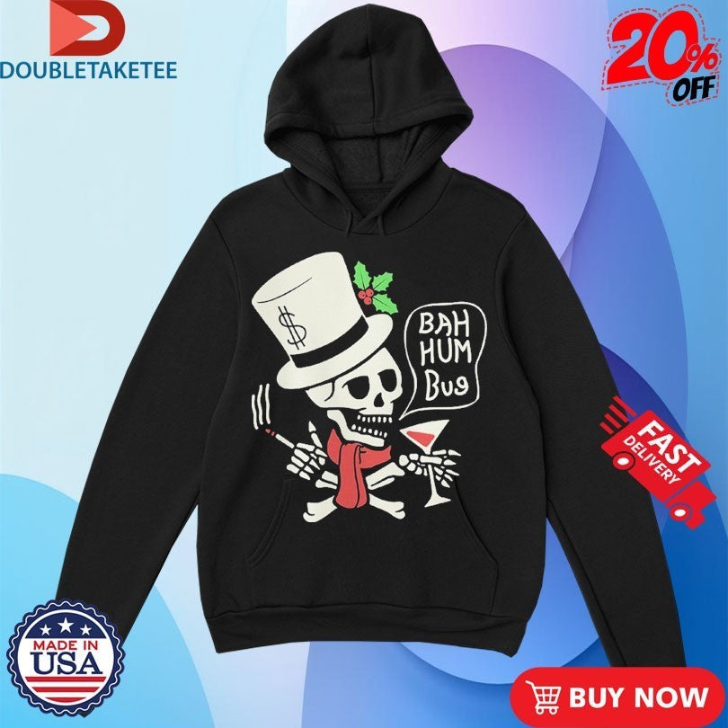 Social Distortion Bah Humbug Skelly Scrooge Shirts