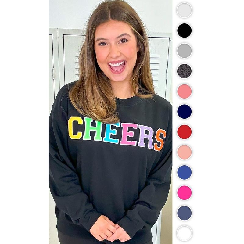 Soft Chenille Cheers Sweatshirt T-Shirts, Hoodie | UrbanDripWear.com