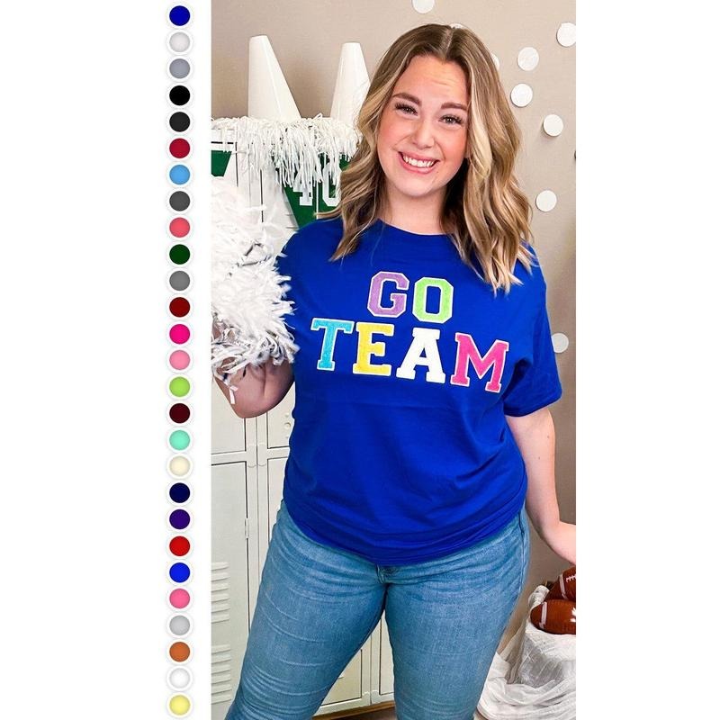 Soft Chenille Go Team T-Shirt Hoodie, Sweatshirt | UrbanDripWear.com