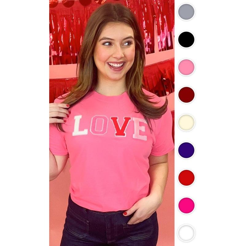 Soft Chenille Love T-Shirt Hoodie, Sweatshirt | UrbanDripWear.com