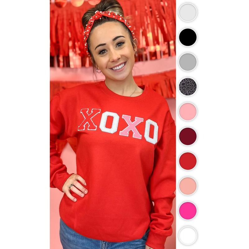 Soft Chenille XOXO Sweatshirt T-Shirts, Hoodie | UrbanDripWear.com
