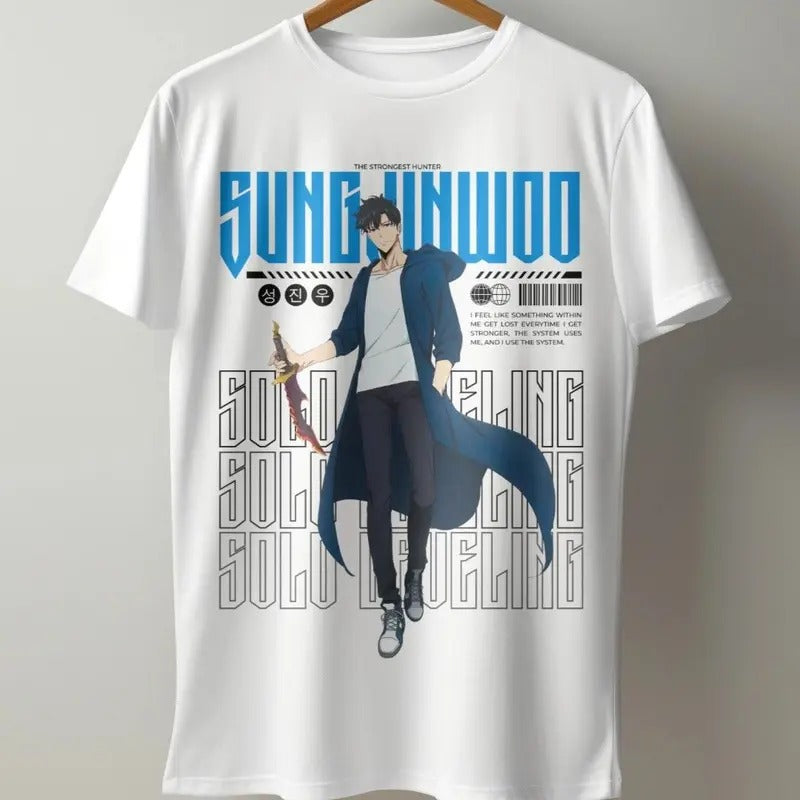 Solo Leveling Shirt , Sung Jin Woo Shirt, Top Anime Sweatshirt, Otaku Ropa Sweater, Anime  Shirt Classic Cotton Hoodie
