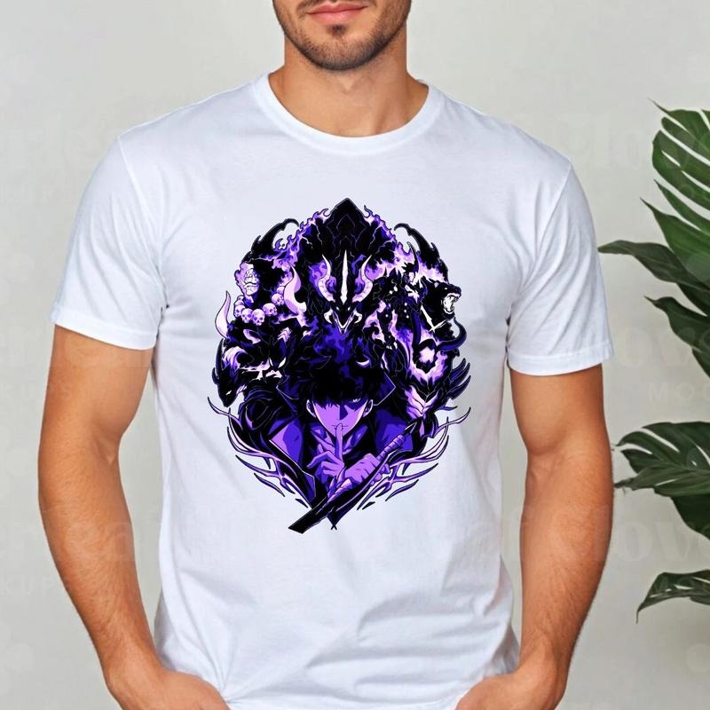 Solo Leveling Shirt, 'Arise' Graphic with Purple Demons, Bold & Powerful for Anime Fans Hoodie, Sweatshirt