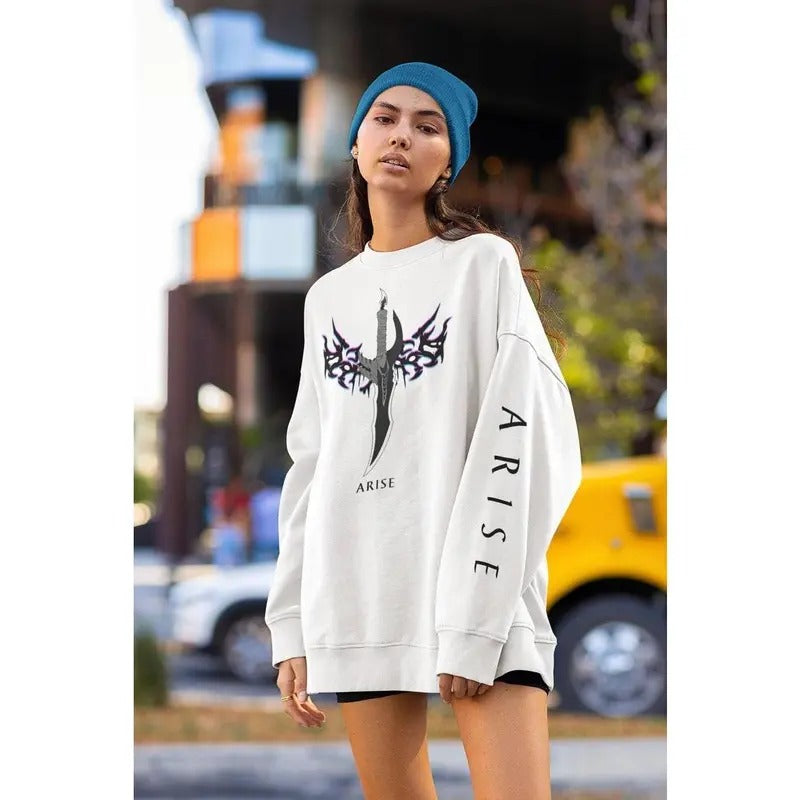 Solo Leveling Unisex Anime Sweatshirt, Venom Fang Inspired Crewneck Aesthetic, Minimalist Gothic, tee-shirt, Pullover,...