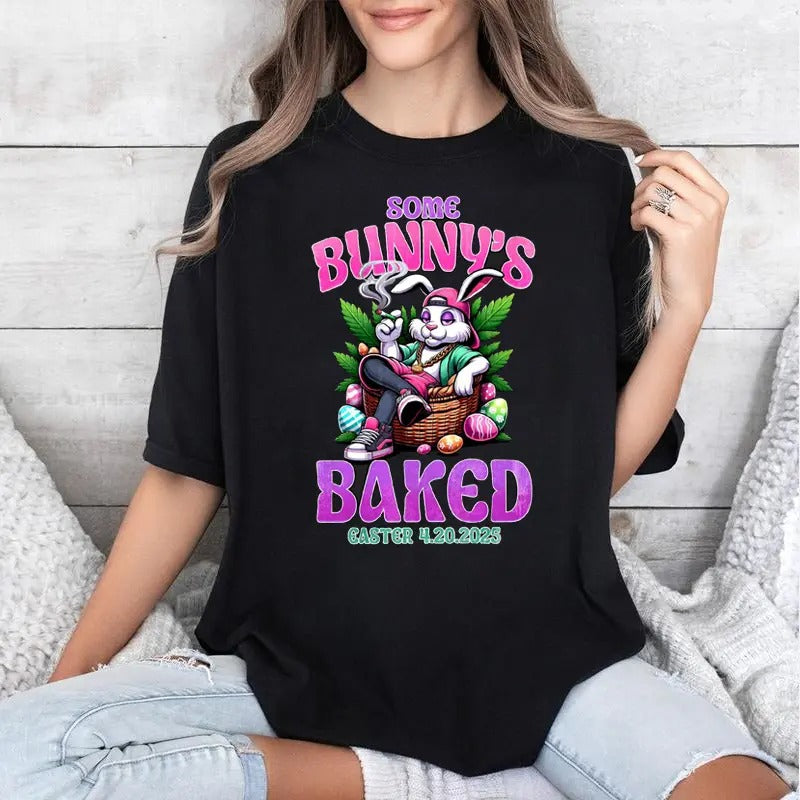 Some Bunny T-shirt, Happy 420 Easter Funny Smoking Easter Bunny Men T-Shirt Hoodie, Sweatshirt | UrbanDripWear.com