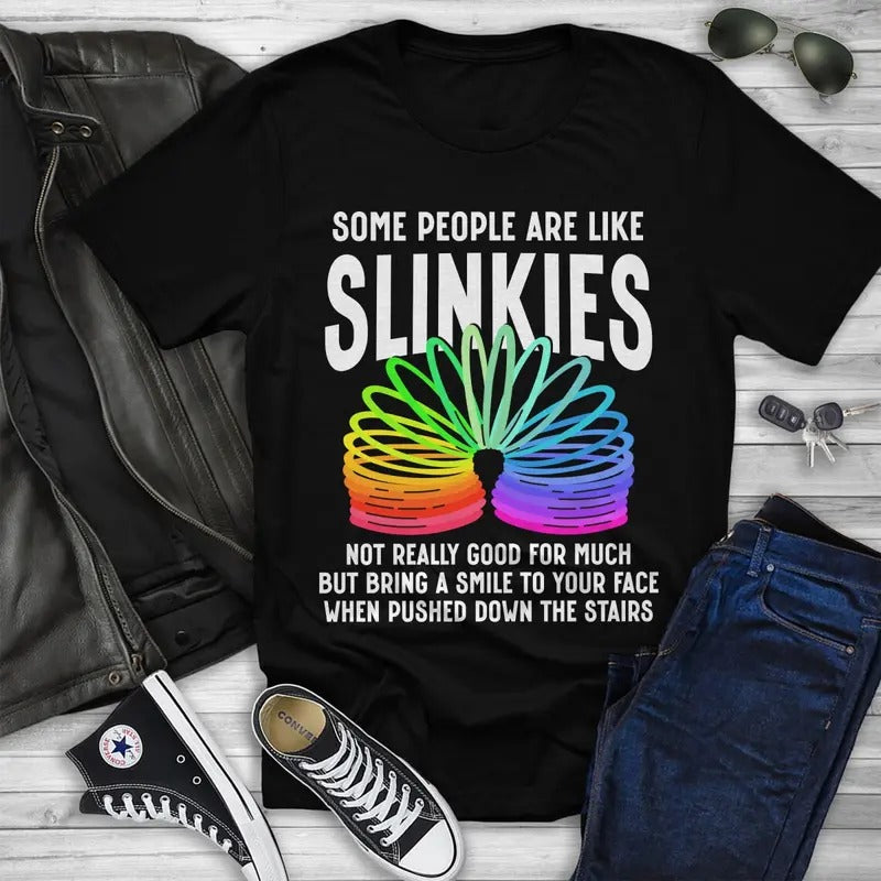 Some People Are Like Slinkies Sarcastic Saying Lover Funny T-Shirt Classic Cotton Hoodie, Sweatshirt | UrbanDripWear.com