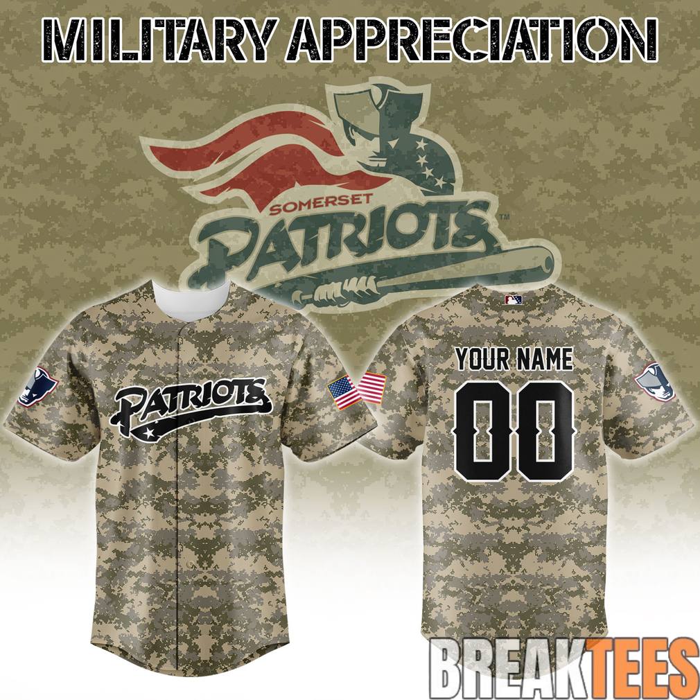 Somerset Patriots Military Appreciation Camo Jersey