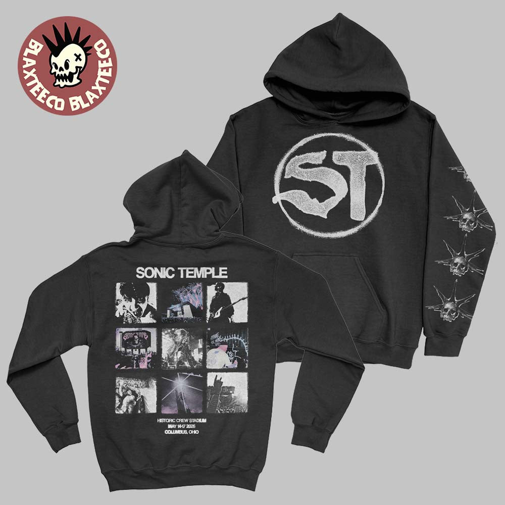 Sonic Temple 2026 Festival Merch In Columbus Ohio At Art And Music Festival On May 14 -17 2026 Polaroid Live Hoodie