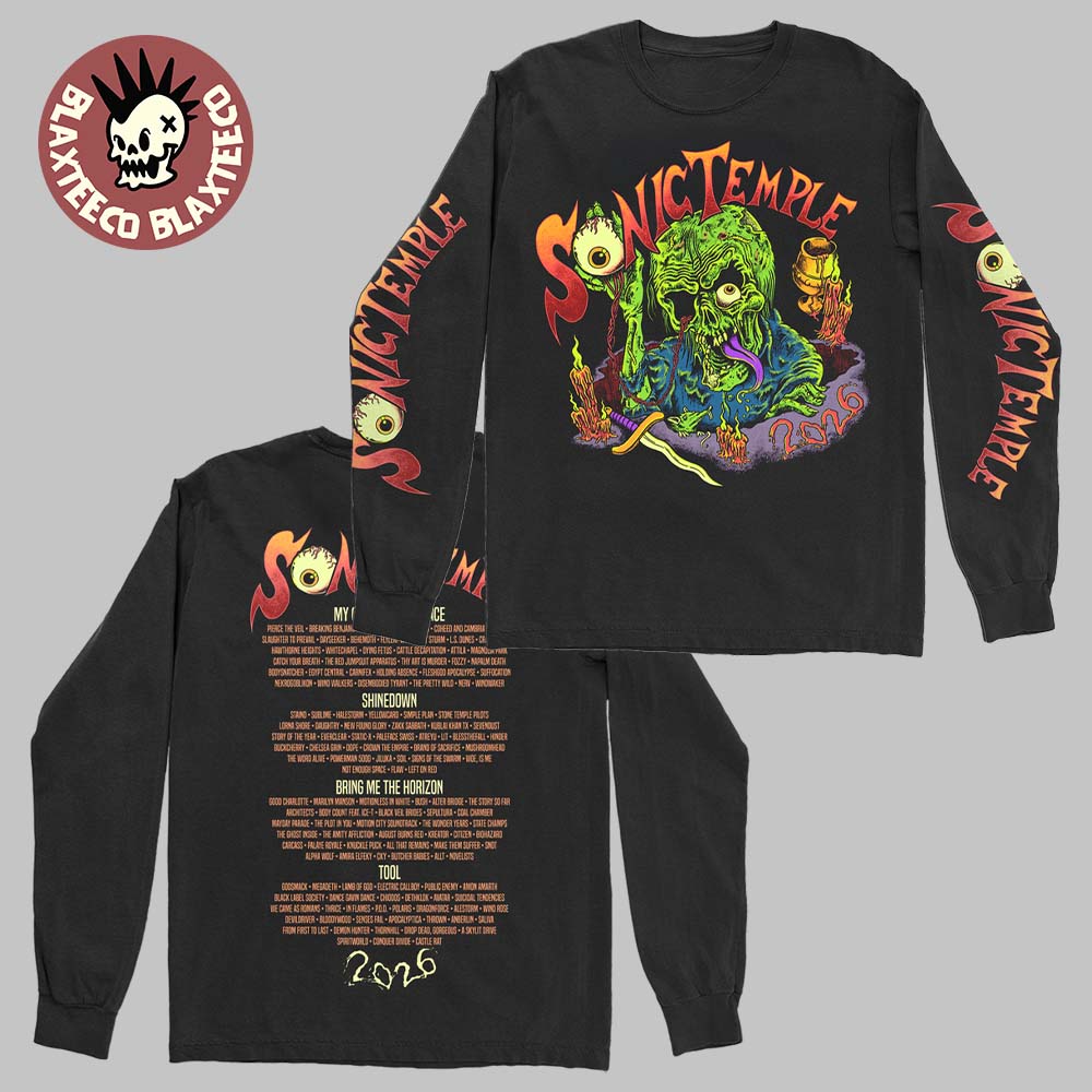 Sonic Temple 2026 Festival Merch In Columbus Ohio At Art And Music Festival On May 14 -17 2026 Sonic Avenger Long Sleeve