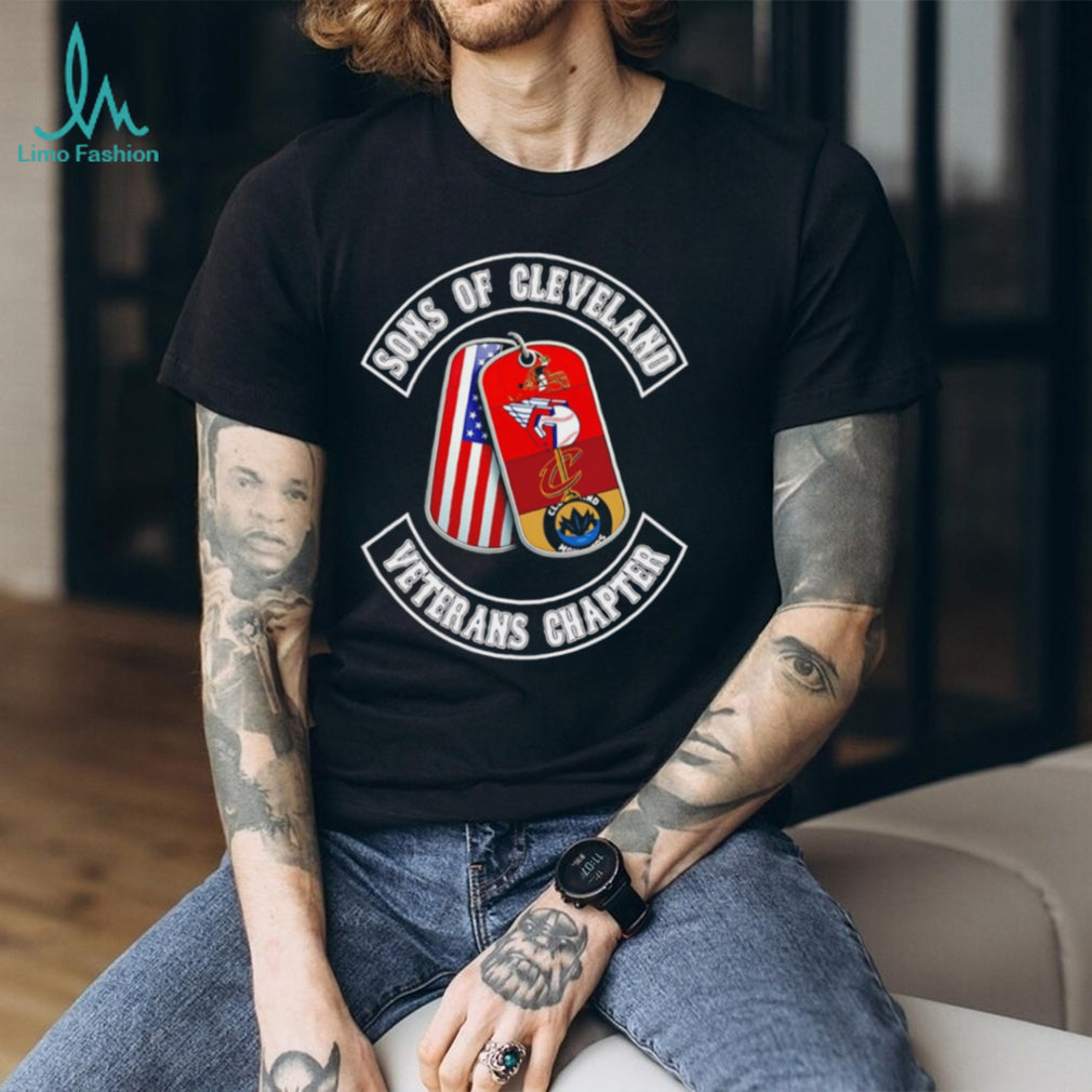 Sons of Cleveland Veterans Chapter T Shirt Cleveland Sports Teams Dog Tags T Shirt